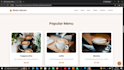 create a responsive coffee shop website