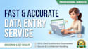 do professional data entry, excel data entry and copy paste