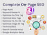 fix on page and technical seo issues on your website