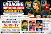 write engaging youtube shorts scripts and cartoon stories