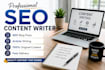 write SEO blog posts and articles