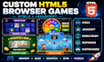 develop HTML5 javascript browser games, web game, interactive HTML5 developer