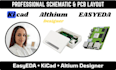 design schematic and pcb design in easyeda kicad altium