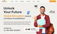 build wix study abroad website overseas education consultancy website