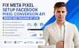 fix meta pixel setup facebook pixel conversion API server side tracking by GTM