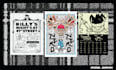 make flyer poster  chibi anime cartoon character y2k grunge illustrations