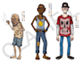 illustrate character sheets and concept designs