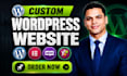 develop a custom wordpress website design and development