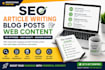 write SEO article, blog posts, and web content