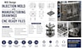 design injection mold with manufacturing drawing and cnc ready file