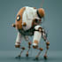 do futuristic mecha robots and concept art