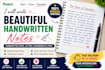 write beautiful handwritten notes and letter