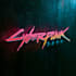 do futuristic cyberpunk logo or typography