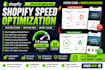 do shopify speed optimization, shopify pagespeed score up