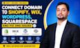 connect domain to shopify, wix, wordpress, squarespace and fix dns issues