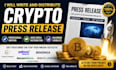 write and distribute a crypto press release