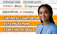 migrate data on pipedrive hubspot close crm zoho gohighlevel microsoft dynamics