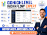 build ghl workflow automation, missed call text back and followup sequences