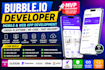 bubble io adalo flutterflow flutter app bubble io developer mobile app bubble io