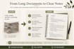 summarize research, books, pdfs, reports, articles and study notes