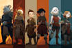 illustrate your full dnd party for tabletop rpg campaigns