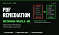 remediate your PDF for section 508 wcag and ada compliance