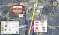 do real estate aerial maps with specific logo labels