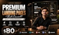 design a high converting landing page and responsive website