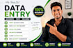 accurate data entry, PDF conversion and copy typing