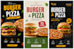 professional burger and pizza poster