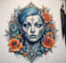 custom an abstract black tattoo design