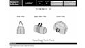 create custom bag tech packs, backpack, luggage, duffle bag technical drawings