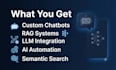 build ai apps with llm integration, chatbots and rag systems