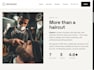 design a modern barbershop website with online booking