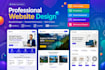 design a modern figma website design, landing page, or product page
