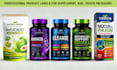 design premium peptide vial label and packaging design