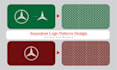 seamless all over logo pattern design for you