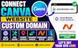 connect canva website custom domain dns setup fix transfer point namecheap host