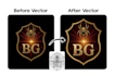 redraw, vectorize, convert logo or graphic to vector
