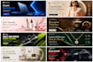 design web banner, web slider, shopify banner