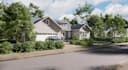 render single family home with 2d plan, construction plan for propose bungalow