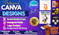 design canva social media posts
