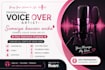 record a clear bengali voice over for your project