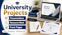 craft university projects, presentations ,docs and reports