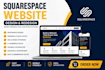 build custom squarespace design redesign website development seo