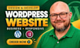 create wordpress business website, redesign blog wordpress website development