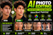 do ai photo editing, retouching and background removal
