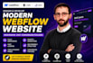 design or develop modern webflow framer website, xd, figma to webflow animation