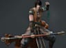 build stylized 3d ninja character with textures for game, 3d weapon, uv mapping