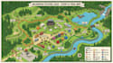 render event map, isometric map, trail map, for vector illustration